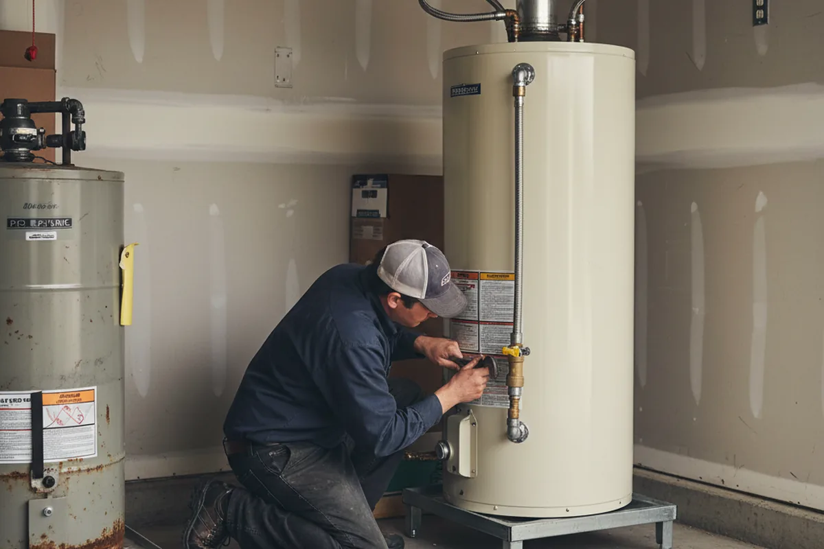 Water heater and shutoff valve replacement in Campo